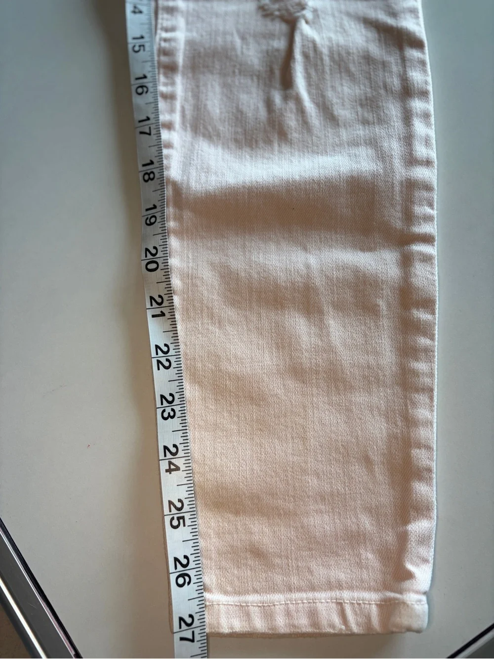 Current/Elliott distressed light pink skinny denim jeans women’s size 26/0 - Picture 3 of 7